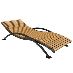 Парковый лежак 4