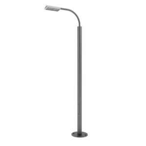 Стальной фонарный столб «Техно-Э» со светильником