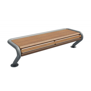 Скамейка стальная «Яуза» В 1.0 без спинки