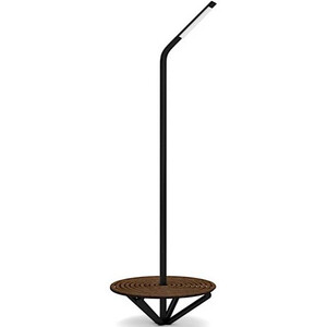 Стальной фонарный столб «Яуза» со скамейкой В 3.2