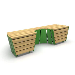 Модульная скамейка «Экополис-1»