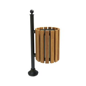 Урна комбинированная чугунная на столбике №3