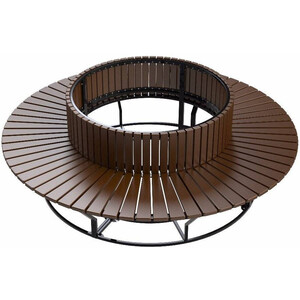 Скамейка стальная «Диван круглый»