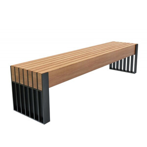 Скамейка стальная «Simple line» без спинки