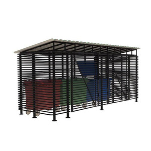 Контейнерная площадка для ТБО «МАФ - 5» (с хозблоком)