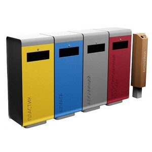 Урна для раздельного сбора мусора «Гратия»