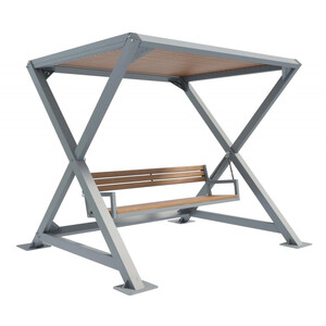 Качели парковые «Некст» с теневым навесом