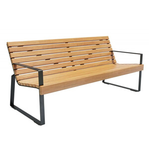 Скамейка стальная «Глория Вуд»