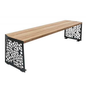 Скамейка стальная «Монс Филигран» без спинки