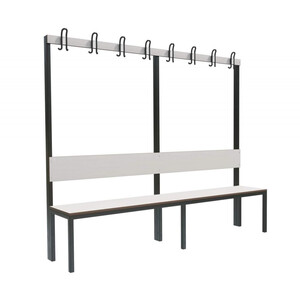 Скамейка с вешалкой для раздевалок «Фортран Дуо»