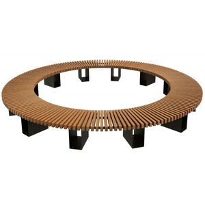 Скамейка стальная круглая «Радиус Раунд» без спинки