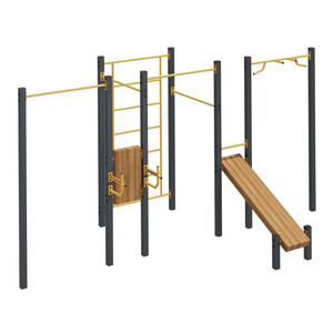 Спортивный комплекс для занятий воркаутом «Фристайл-9» (13,9 м2)