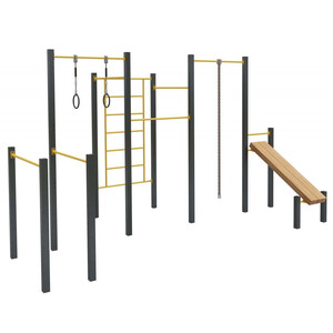 Гимнастический комплекс для воркаута «Фристайл-12» (14,2 м2)