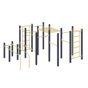 Спортивный комплекс для воркаута «Геракл 1000» (23,9 м2)