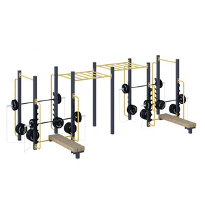 Уличный комплекс для воркаута «Фитнес-1» (25,4 м2)