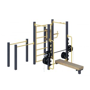 Уличный комплекс для воркаута «Фитнес-4» (11,9 м2)