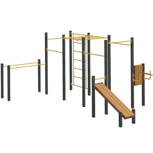 Спортивный комплекс для занятий воркаутом «Фристайл-15» (25,2 м2)