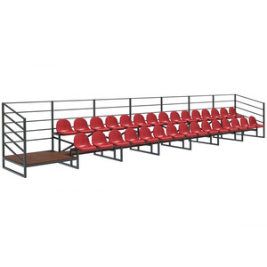 Трибуна двухрядная на 30 мест «Дабл-30»