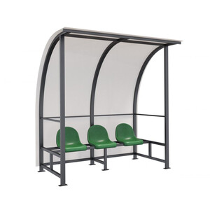 Скамейка для запасных игроков с навесом на 3 места «Спектра-3»