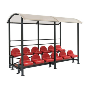 Трибуна двухрядная на 12 мест с навесом «Прайм-12»