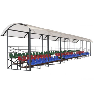 Трибуна трехрядная на 100 мест с навесом «Форум-100»