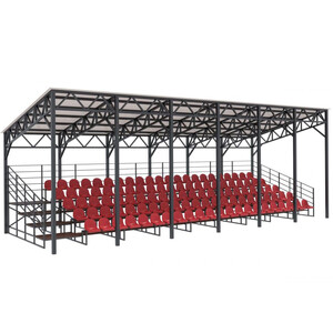 Трибуна пятирядная на 110 мест с навесом «Арена-110»