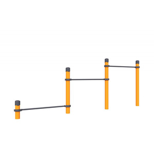 Воркаут «Тройной каскад турников для отжиманий и подтягиваний Энергия»