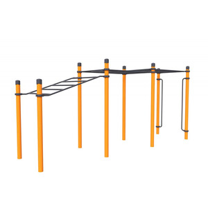 Рукоход с подъемом, рукоход классический 2-х уровневый и вертикальные поручни для ОВ «Высотник»