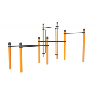 2 турника, брусья стандарт, брусья разноширокие и вертикальные поручни для ОВ «Исполин»