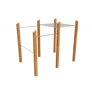 Воркаут ЭКО-19 «Рукоход + разноуровневые турники»