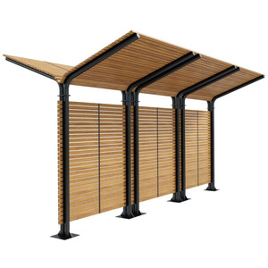 Навес «Кайлас» тройной двухсторонний закрытый