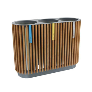 Урна для раздельного сбора мусора «Стеллар Вуд»