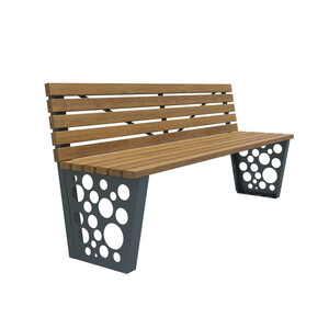 Скамейка стальная «Глобус»