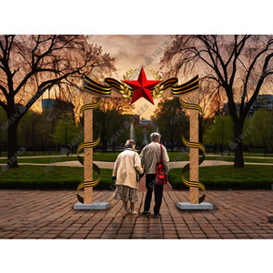 Арка «Георгиевская лента», большой размер