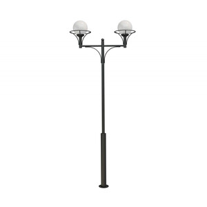 Стальной фонарный столб Т-07-2 со светильниками